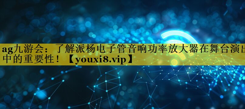 了解派杨电子管音响功率放大器在舞台演出中的重要性! 了解派杨电子管音响功率放大器在舞台演出中的重要性!